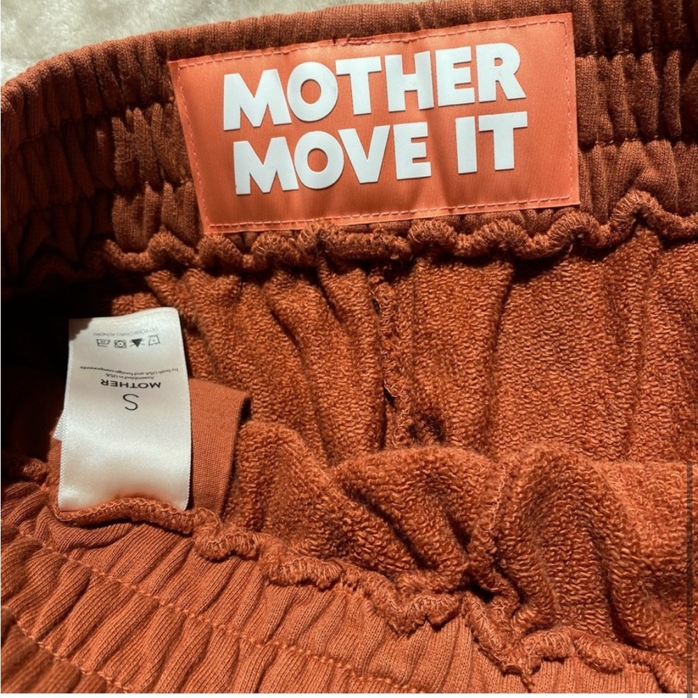 MOTHER Move It! Rust color cozy cotton shorts! NWT!! - Picture 4 of 9